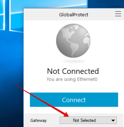 globalprotect not asking for username and password